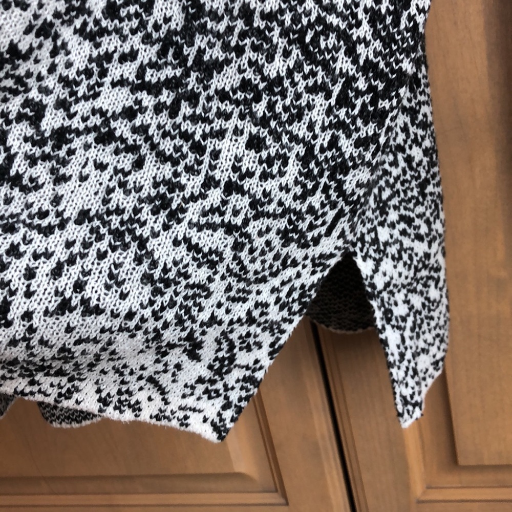 J. Jill mock neck long sleeve speckled gradient ombré knit relaxed sweater dress - Picture 6 of 14